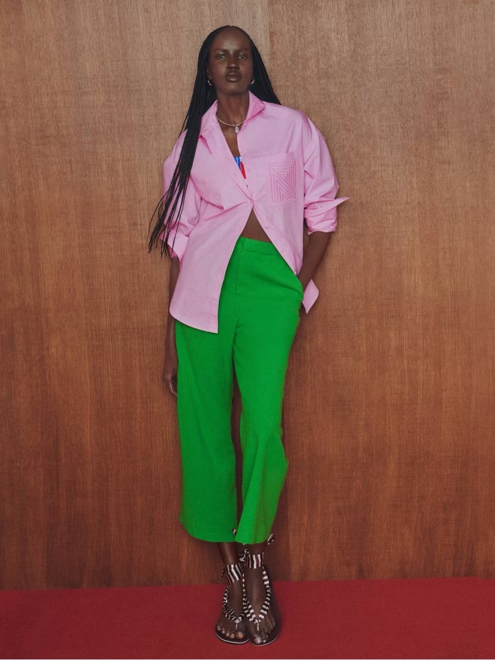 Women's Kick Flare Trousers - Rosie Assoulin x Target Green 0